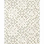 Rosegate Embroidered Print Fabric – PUMICE | Schumacher | Wa Rosegate Embroidered Print fabric PUMICE color by Schumacher