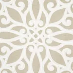 Rosegate Embroidered Print Fabric – PUMICE | Schumacher | Wa Rosegate Embroidered Print fabric PUMICE color by Schumacher