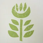 ROSENBORG HAND PRINT fabric GREEN color by Schumacher