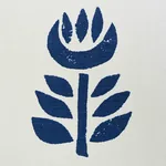 ROSENBORG HAND PRINT fabric NAVY color by Schumacher