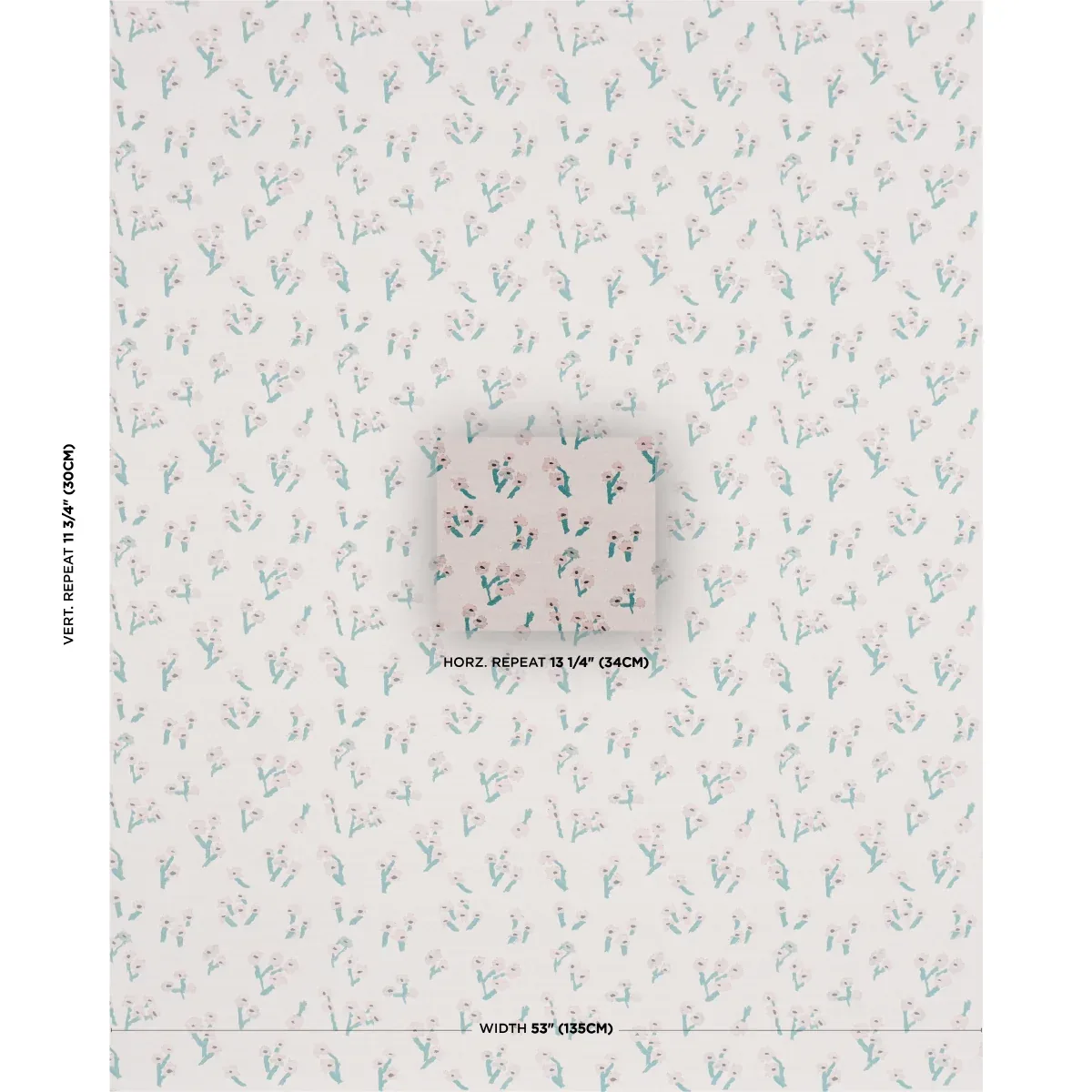 ROSIE POSY WOVEN Fabric – PINK | Schumacher | Wallpaper Twin ROSIE POSY WOVEN fabric PINK color by Schumacher