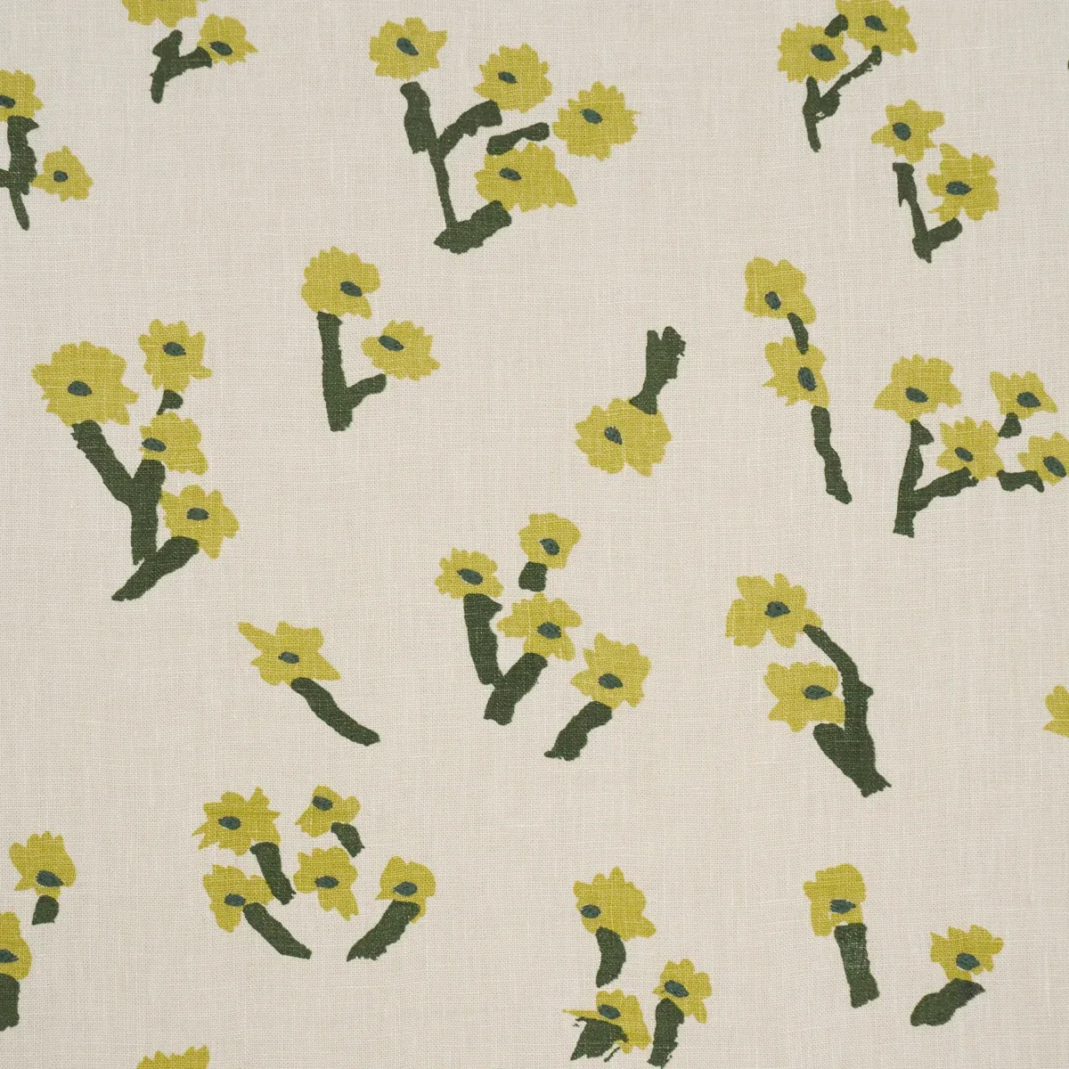 ROSIE POSY Fabric – YELLOW | Schumacher | Wallpaper Twins ROSIE POSY fabric YELLOW color by Schumacher