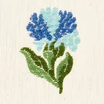 ROSINA FLORAL Fabric – CORNFLOWER | Schumacher | Wallpaper T ROSINA FLORAL fabric CORNFLOWER color by Schumacher