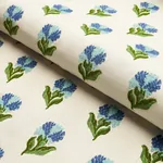 ROSINA FLORAL Fabric – CORNFLOWER | Schumacher | Wallpaper T ROSINA FLORAL fabric CORNFLOWER color by Schumacher