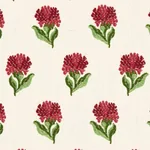 ROSINA FLORAL Fabric – GARNET | Schumacher | Wallpaper Twins ROSINA FLORAL fabric GARNET color by Schumacher