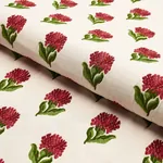ROSINA FLORAL Fabric – GARNET | Schumacher | Wallpaper Twins ROSINA FLORAL fabric GARNET color by Schumacher