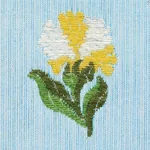 ROSINA FLORAL fabric MARIGOLD color by Schumacher