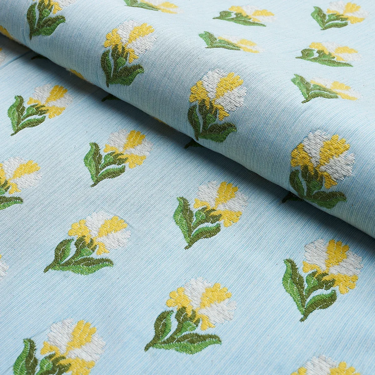 ROSINA FLORAL fabric MARIGOLD color by Schumacher