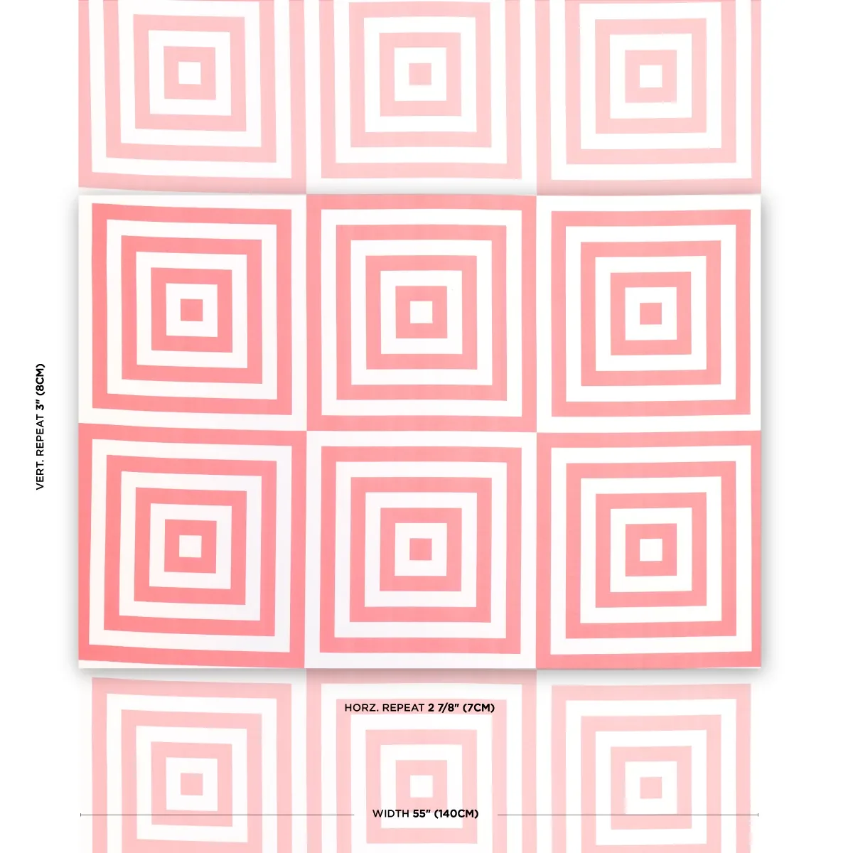 ROXBURY INDOOR/OUTDOOR fabric CORAL color by Schumacher