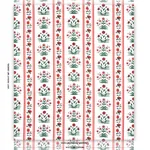 ROYAL POPPY STRIPE fabric RED color by Schumacher