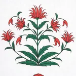 ROYAL POPPY STRIPE fabric RED color by Schumacher