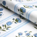 ROYAL POPPY STRIPE Fabric – SKY | Schumacher | Wallpaper Twi ROYAL POPPY STRIPE fabric SKY color by Schumacher