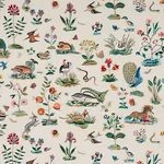ROYAL SILK EMBROIDERY Fabric – MULTI | Schumacher | Wallpape ROYAL SILK EMBROIDERY fabric MULTI color by Schumacher