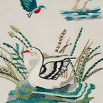ROYAL SILK EMBROIDERY Fabric – MULTI | Schumacher | Wallpape ROYAL SILK EMBROIDERY fabric MULTI color by Schumacher