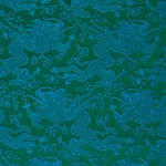 RUAN DRAGON DAMASK fabric EMERALD color by Schumacher