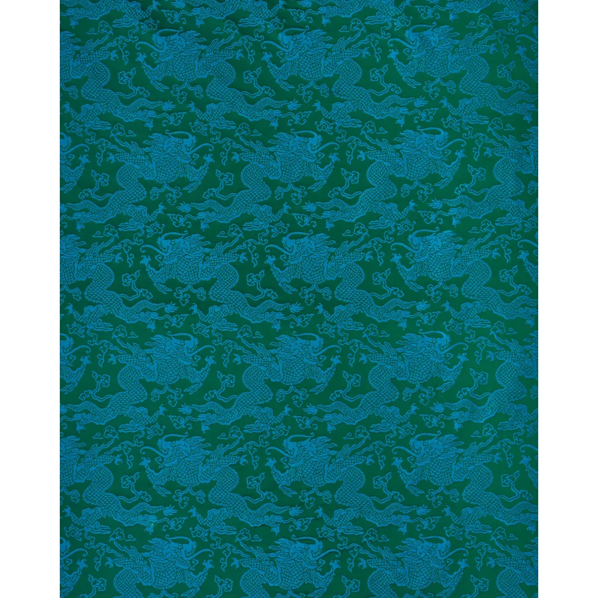 RUAN DRAGON DAMASK fabric EMERALD color by Schumacher