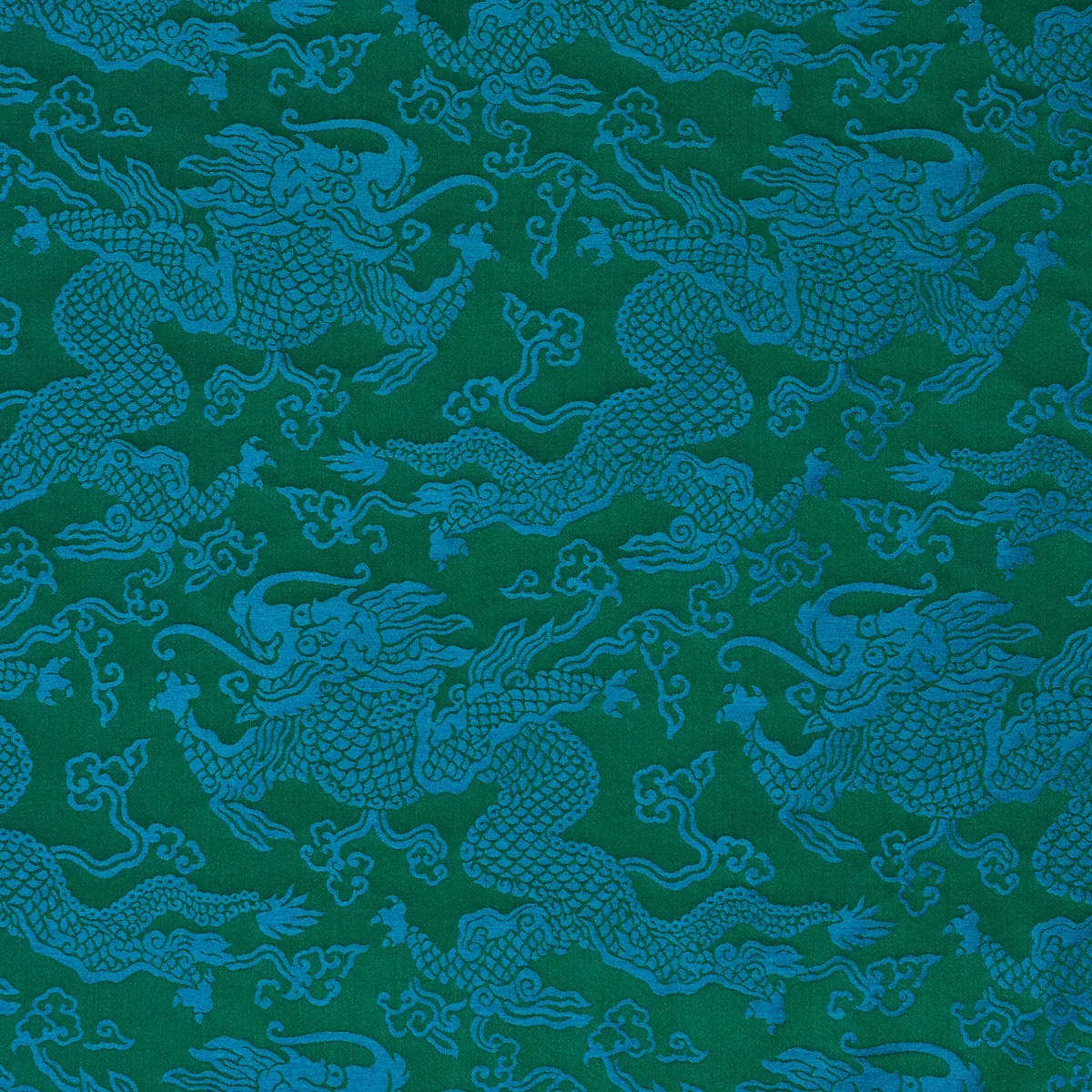 RUAN DRAGON DAMASK fabric EMERALD color by Schumacher