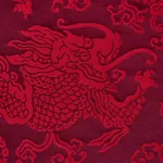 RUAN DRAGON DAMASK Fabric – GARNET | Schumacher | Wallpaper RUAN DRAGON DAMASK fabric GARNET color by Schumacher