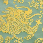 RUAN DRAGON DAMASK Fabric – GOLD | Schumacher | Wallpaper Tw RUAN DRAGON DAMASK fabric GOLD color by Schumacher
