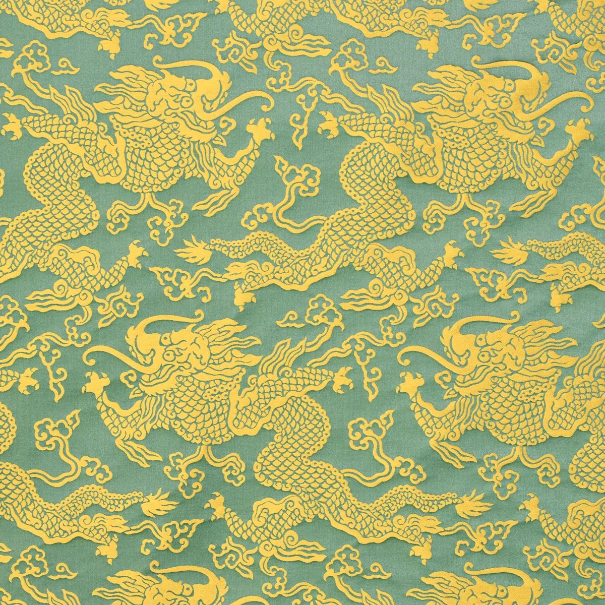 RUAN DRAGON DAMASK fabric GOLD color by Schumacher