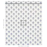 RUBIA EMBROIDERY Fabric – BLUE | Schumacher | Wallpaper Twin RUBIA EMBROIDERY fabric BLUE color by Schumacher