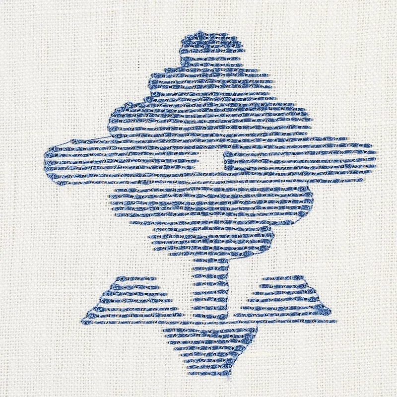 RUBIA EMBROIDERY Fabric – BLUE | Schumacher | Wallpaper Twin RUBIA EMBROIDERY fabric BLUE color by Schumacher
