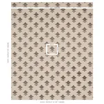 RUBIA EMBROIDERY Fabric – BROWN | Schumacher | Wallpaper Twi RUBIA EMBROIDERY fabric BROWN color by Schumacher