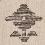 RUBIA EMBROIDERY Fabric – BROWN | Schumacher | Wallpaper Twi RUBIA EMBROIDERY fabric BROWN color by Schumacher