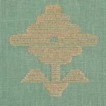 RUBIA EMBROIDERY Fabric – MINERAL | Schumacher | Wallpaper T RUBIA EMBROIDERY fabric MINERAL color by Schumacher