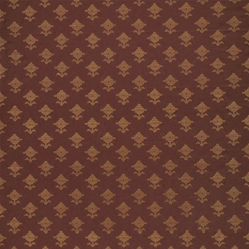 RUBIA EMBROIDERY fabric UMBER color by Schumacher