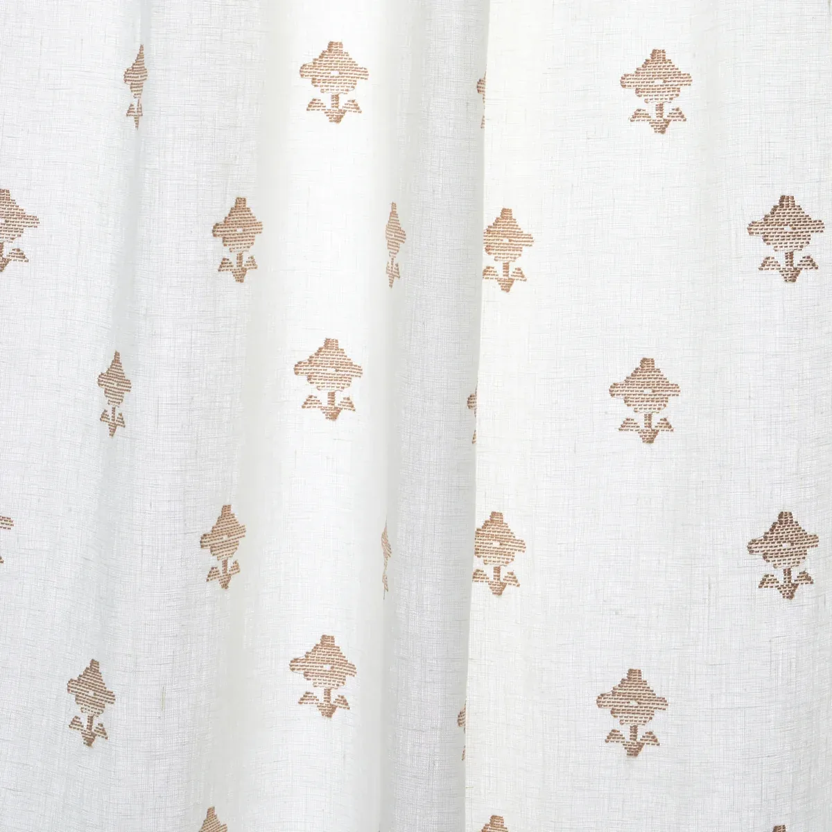 RUBIA SHEER fabric IVORY color by Schumacher