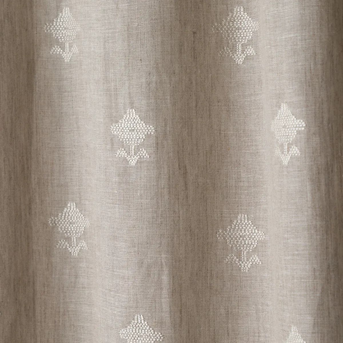 RUBIA SHEER fabric NATURAL color by Schumacher