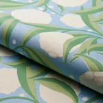 RUBUS COTTON LINEN Fabric – DELFT | Schumacher | Wallpaper T RUBUS COTTON LINEN fabric DELFT color by Schumacher
