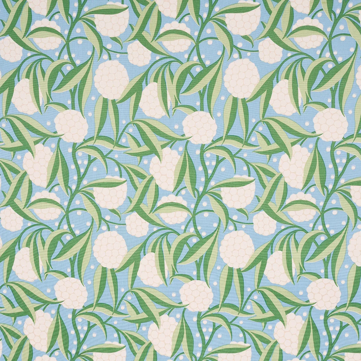 RUBUS COTTON LINEN fabric DELFT color by Schumacher