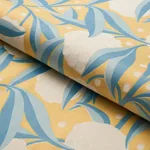 RUBUS COTTON LINEN fabric YELLOW color by Schumacher