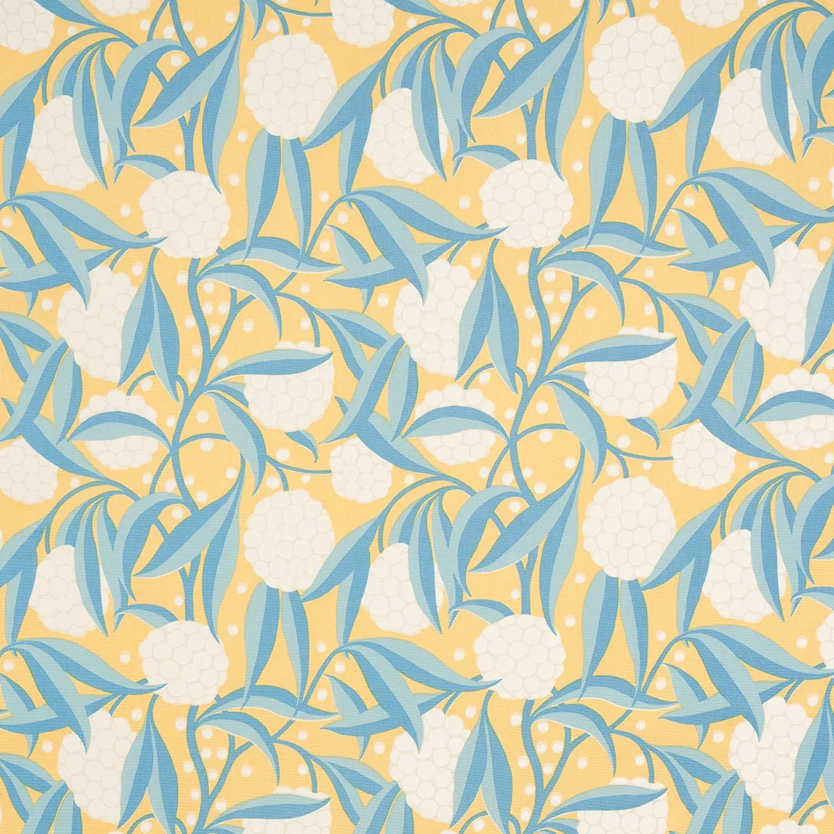 RUBUS COTTON LINEN fabric YELLOW color by Schumacher