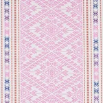 RUIZ JACQUARD fabric PINK color by Schumacher