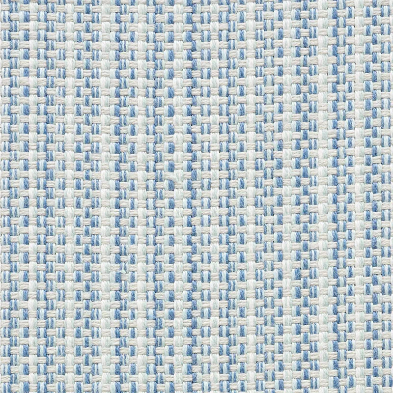 RUSTIC BASKETWEAVE fabric SKY color by Schumacher