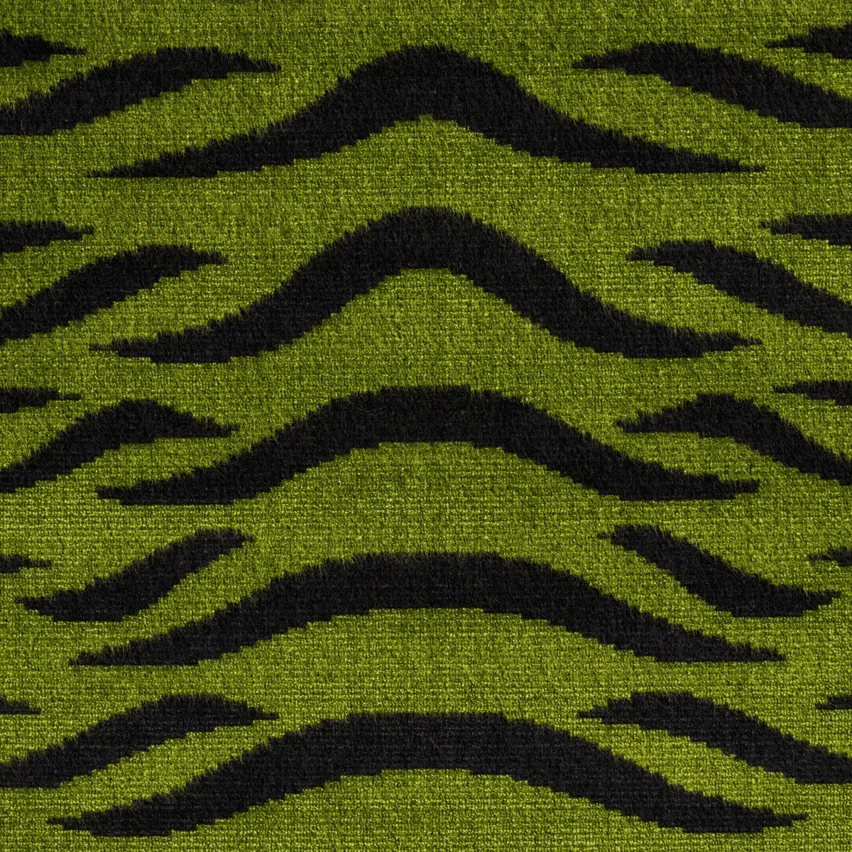SABI TIGER VELVET Fabric – JUNGLE | Schumacher | Wallpaper T SABI TIGER VELVET fabric JUNGLE color by Schumacher
