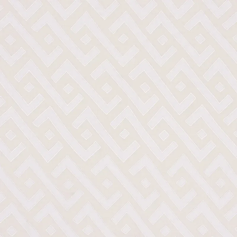 SAFARI APPLIQUÉ fabric IVORY color by Schumacher