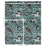 SAINT AMBROSE VELVET Fabric – CADET | Schumacher | Wallpaper SAINT AMBROSE VELVET fabric CADET color by Schumacher