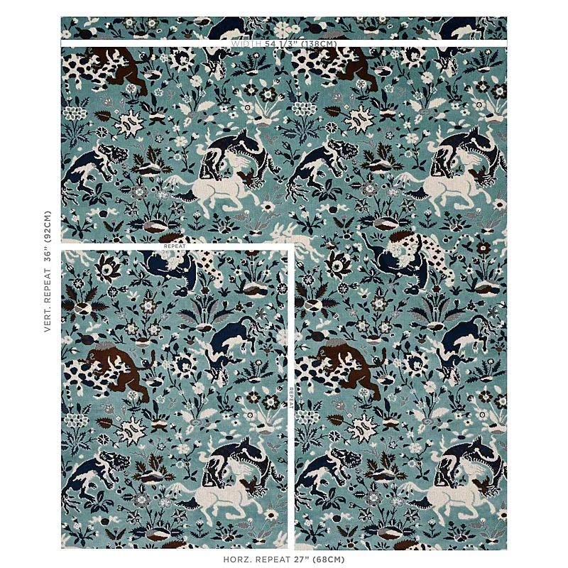 SAINT AMBROSE VELVET Fabric – CADET | Schumacher | Wallpaper SAINT AMBROSE VELVET fabric CADET color by Schumacher