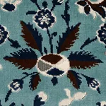 SAINT AMBROSE VELVET Fabric – CADET | Schumacher | Wallpaper SAINT AMBROSE VELVET fabric CADET color by Schumacher