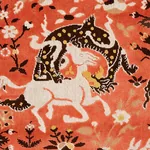 SAINT AMBROSE VELVET Fabric – CORAL | Schumacher | Wallpaper SAINT AMBROSE VELVET fabric CORAL color by Schumacher