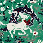 SAINT AMBROSE VELVET Fabric – JADE | Schumacher | Wallpaper SAINT AMBROSE VELVET fabric JADE color by Schumacher