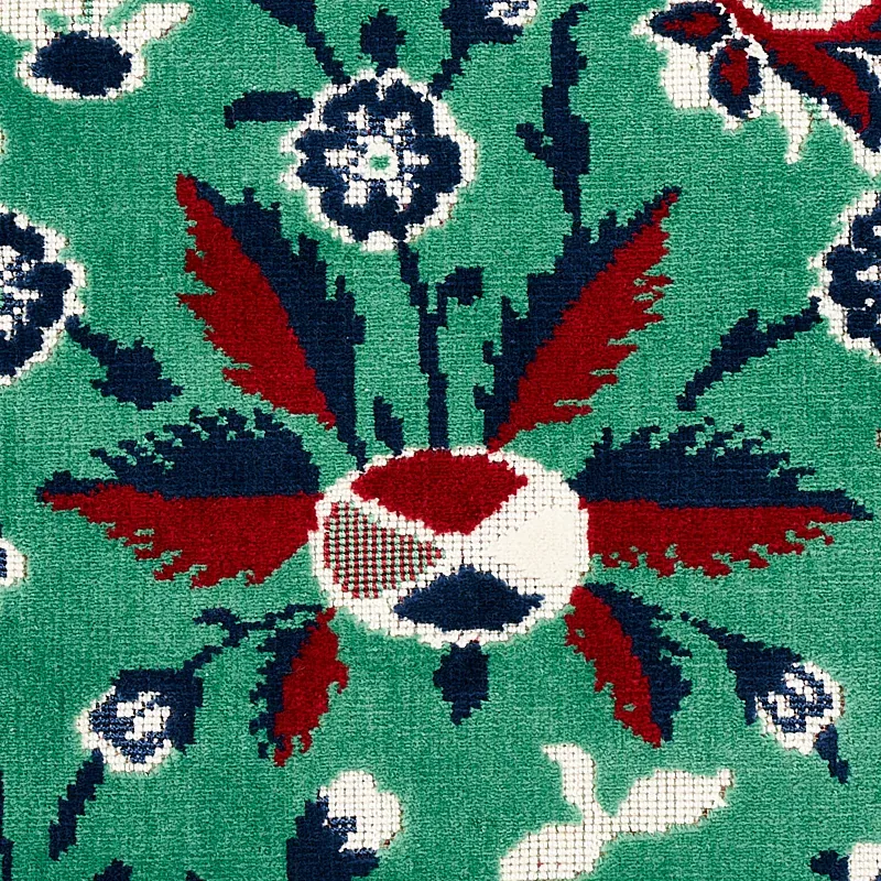 SAINT AMBROSE VELVET Fabric – JADE | Schumacher | Wallpaper SAINT AMBROSE VELVET fabric JADE color by Schumacher