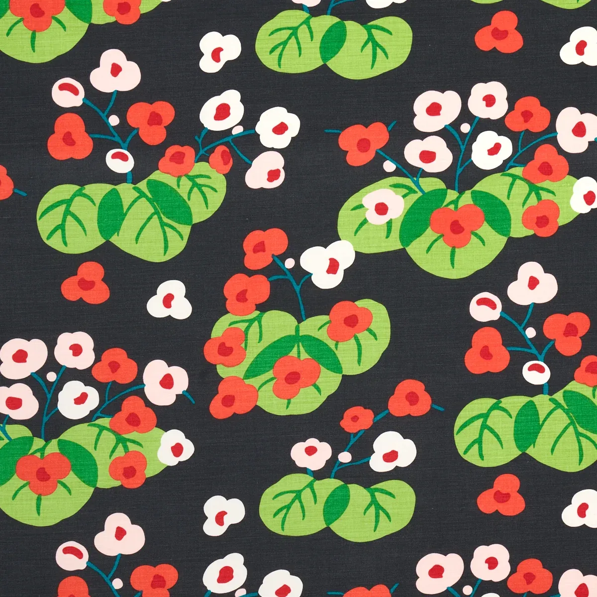 SAKU fabric SOFT BLACK color by Schumacher