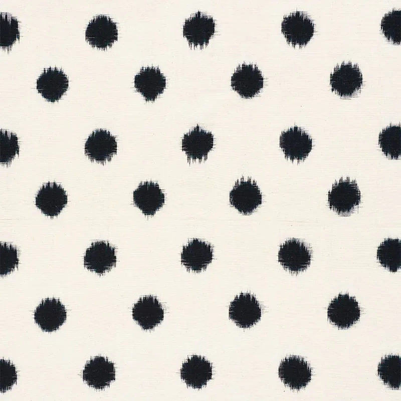 SAKURU IKAT fabric BLACK color by Schumacher