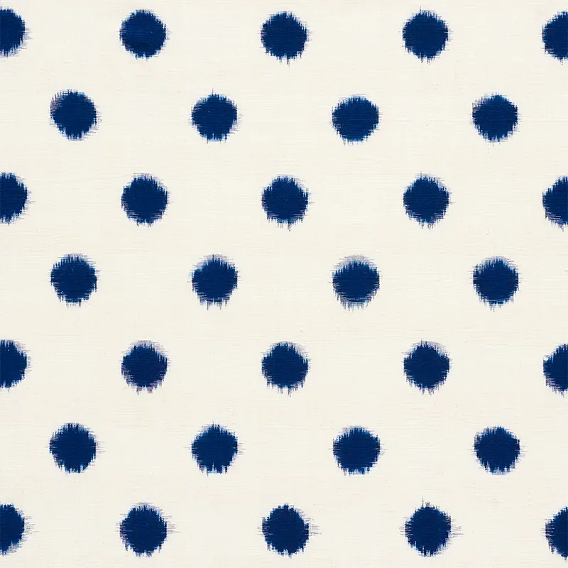 SAKURU IKAT fabric INDIGO color by Schumacher