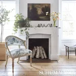 SALISBURY CHINTZ fabric CELADON color by Schumacher